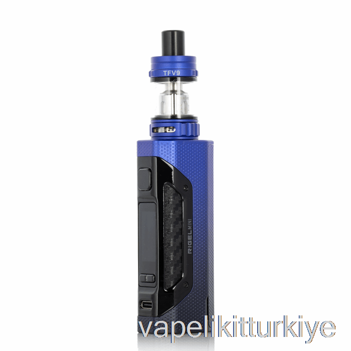 Elektronik Sigara Kalemi Vape Mate Smok Rigel Mini 80w Başlangıç ​​kiti Siyah Mavi